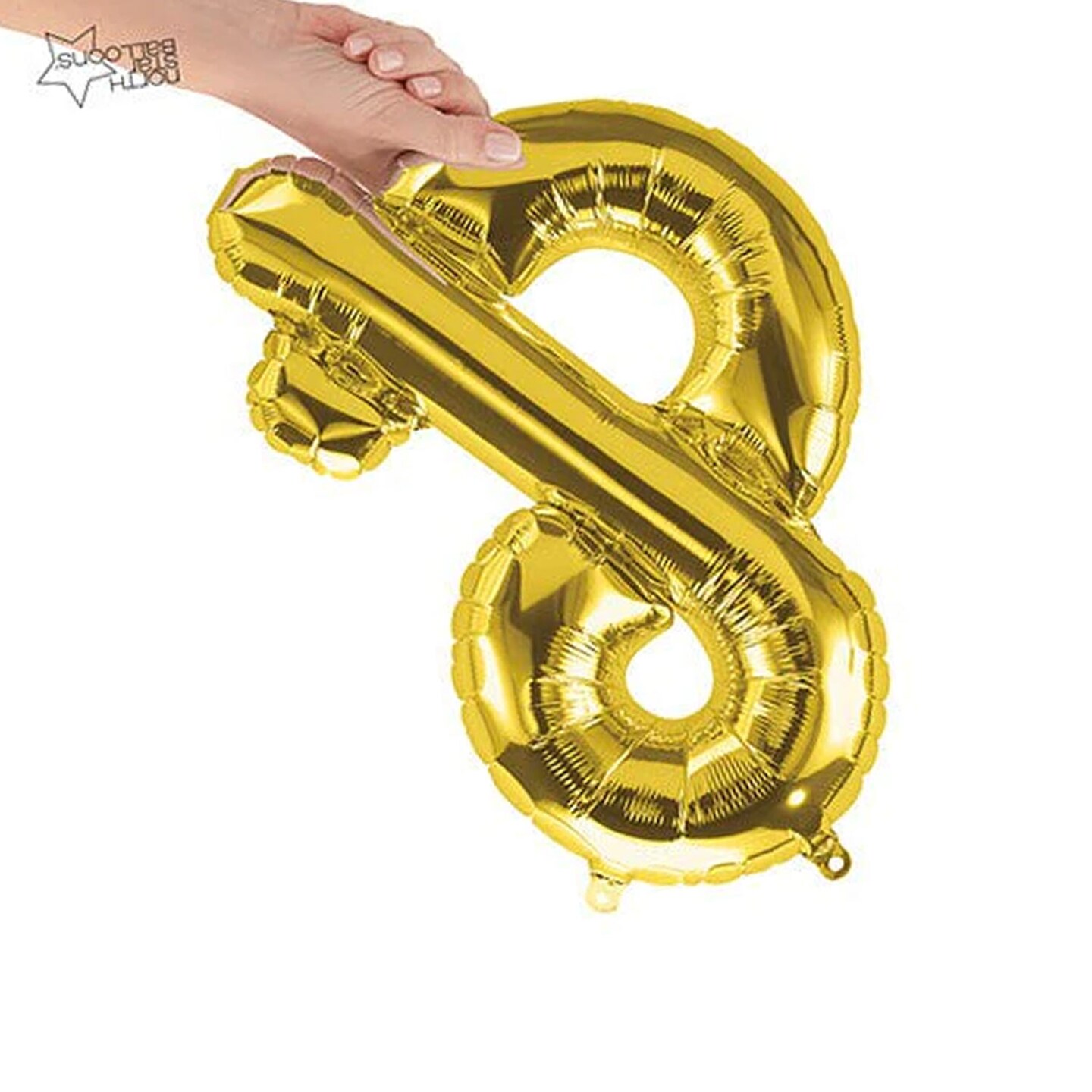NorthStar Balloons&#xAE; 16 Inch Ampersand Gold Air Fill Only