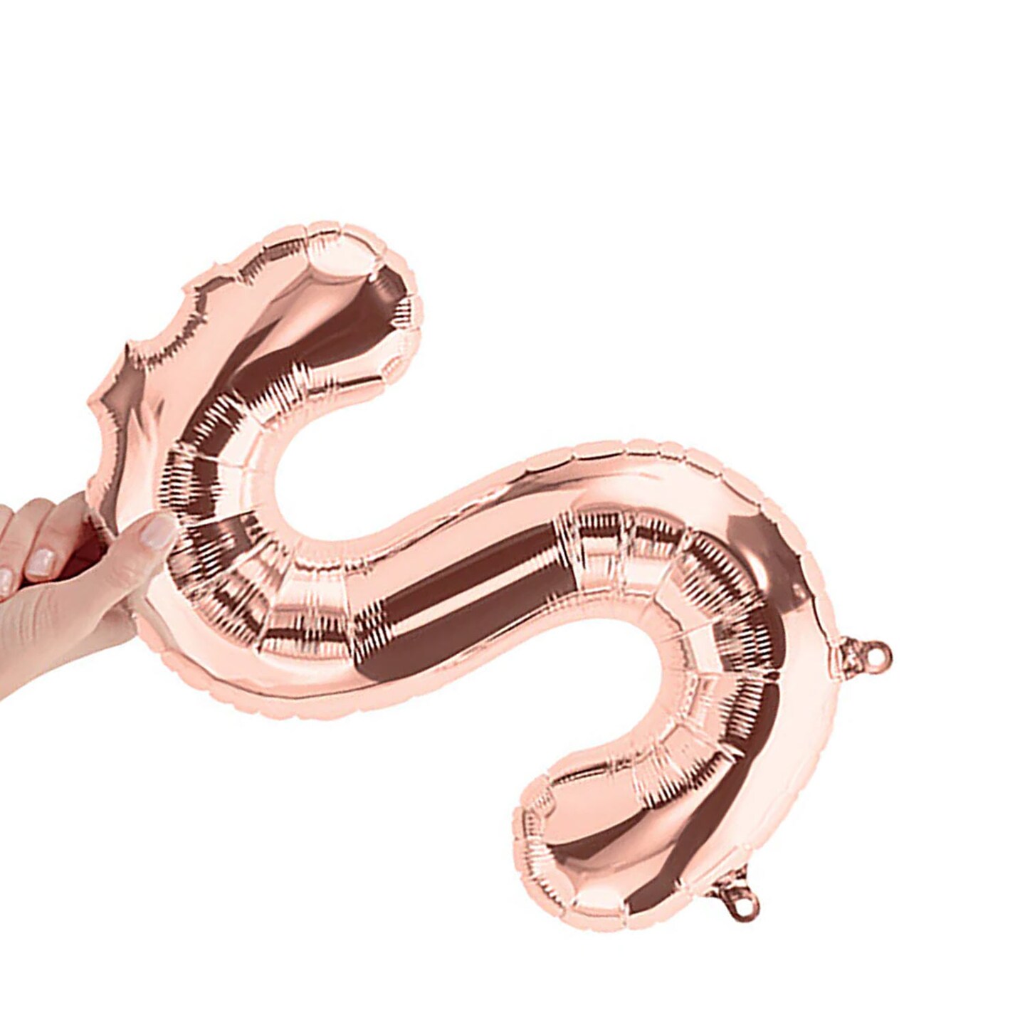 NorthStar Balloons&#xAE; 16 Inch Letter S Rose Gold Air Fill Only