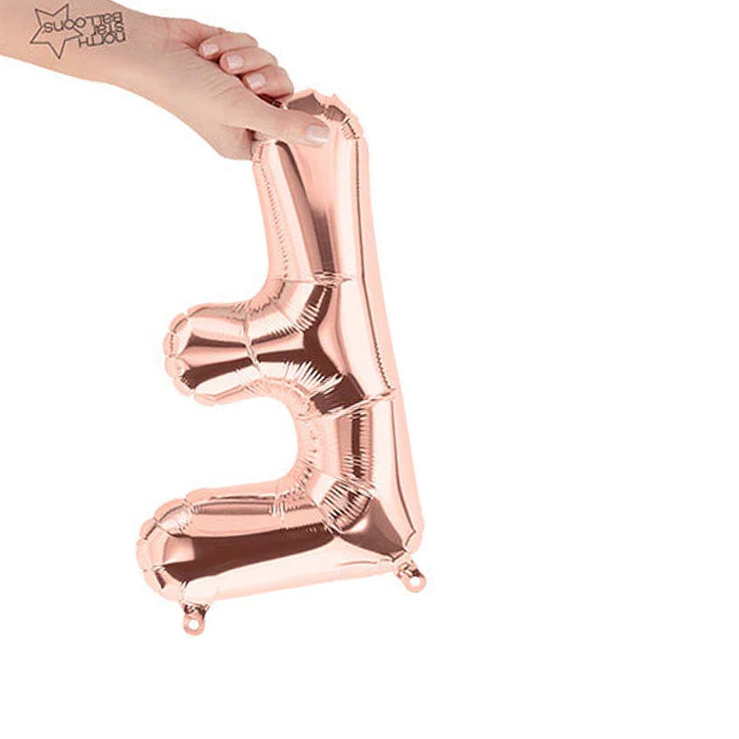 NorthStar Balloons&#xAE; 16 Inch Letter F Rose Gold Air Fill Only