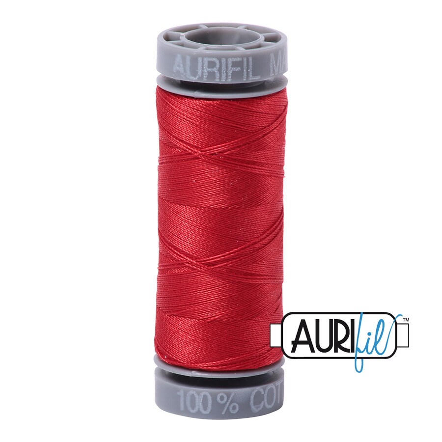 Lobster Red (2265) | 28wt Small Spool (100M / 109Y) | Aurifil Thread