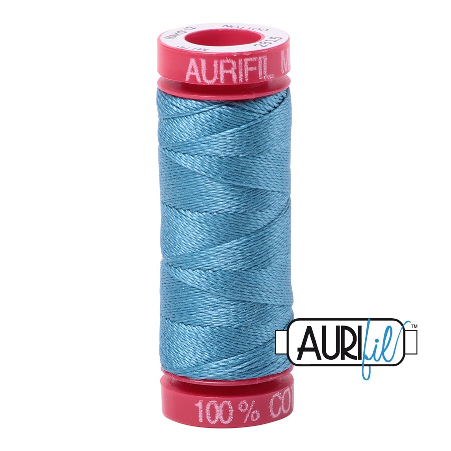 Teal (2815) | 12wt Small Spool (50M / 54Y) | Aurifil Thread