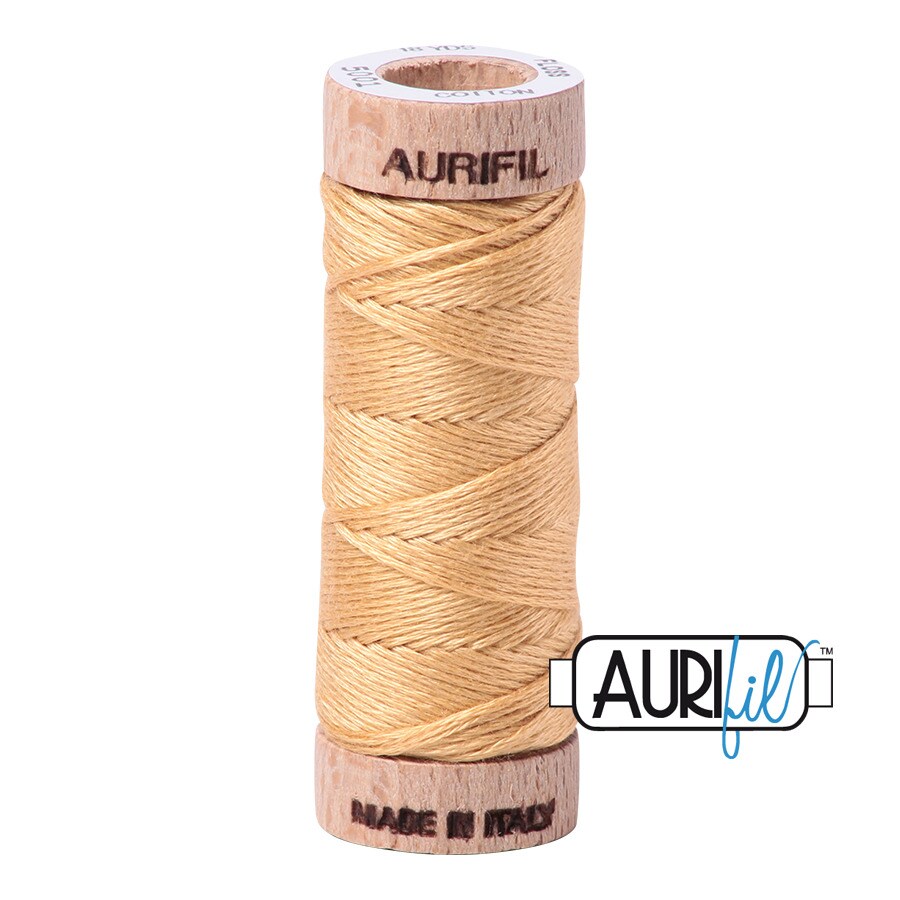Ocher Yellow (5001) | Aurifloss Small Spool (18M / 18Y) | Aurifil Thread