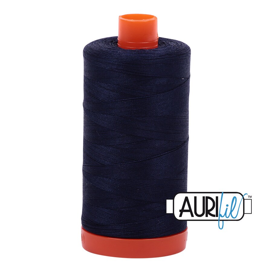 Very Dark Navy (2785) | 50wt Large Spool (1300M / 1422Y) | Aurifil ...
