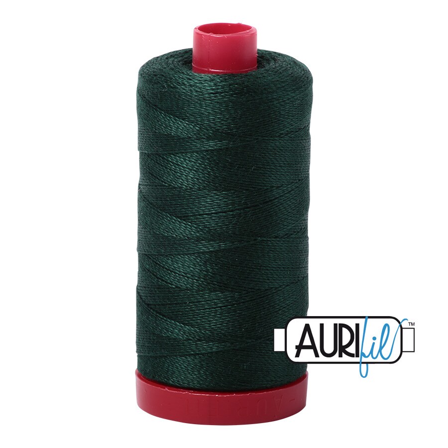 Forest Green (4026) | 12wt Large Spool (325M / 356Y) | Aurifil Thread