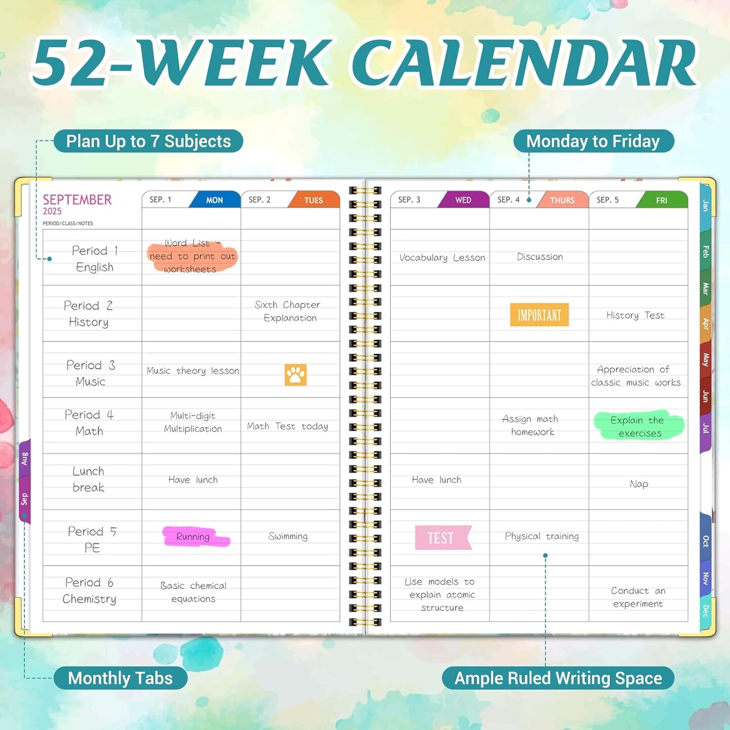 Teacher Planner 2025-2026 Academic Year