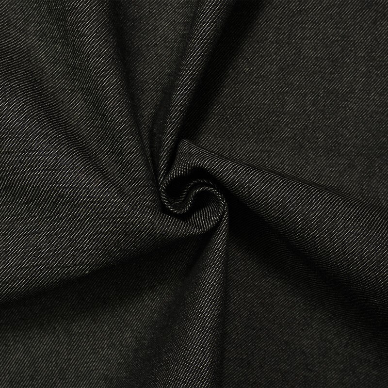 Black 12 oz. Famous Denim Co. Cotton Japanese Denim Twill Fabric By the Yard