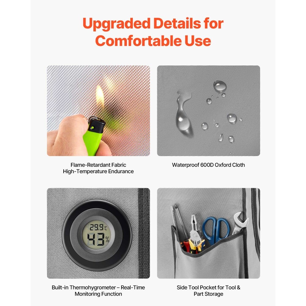 Dust proof Waterproof 3D Printer Enclosure with LED for Bambu Lab A1 Combo