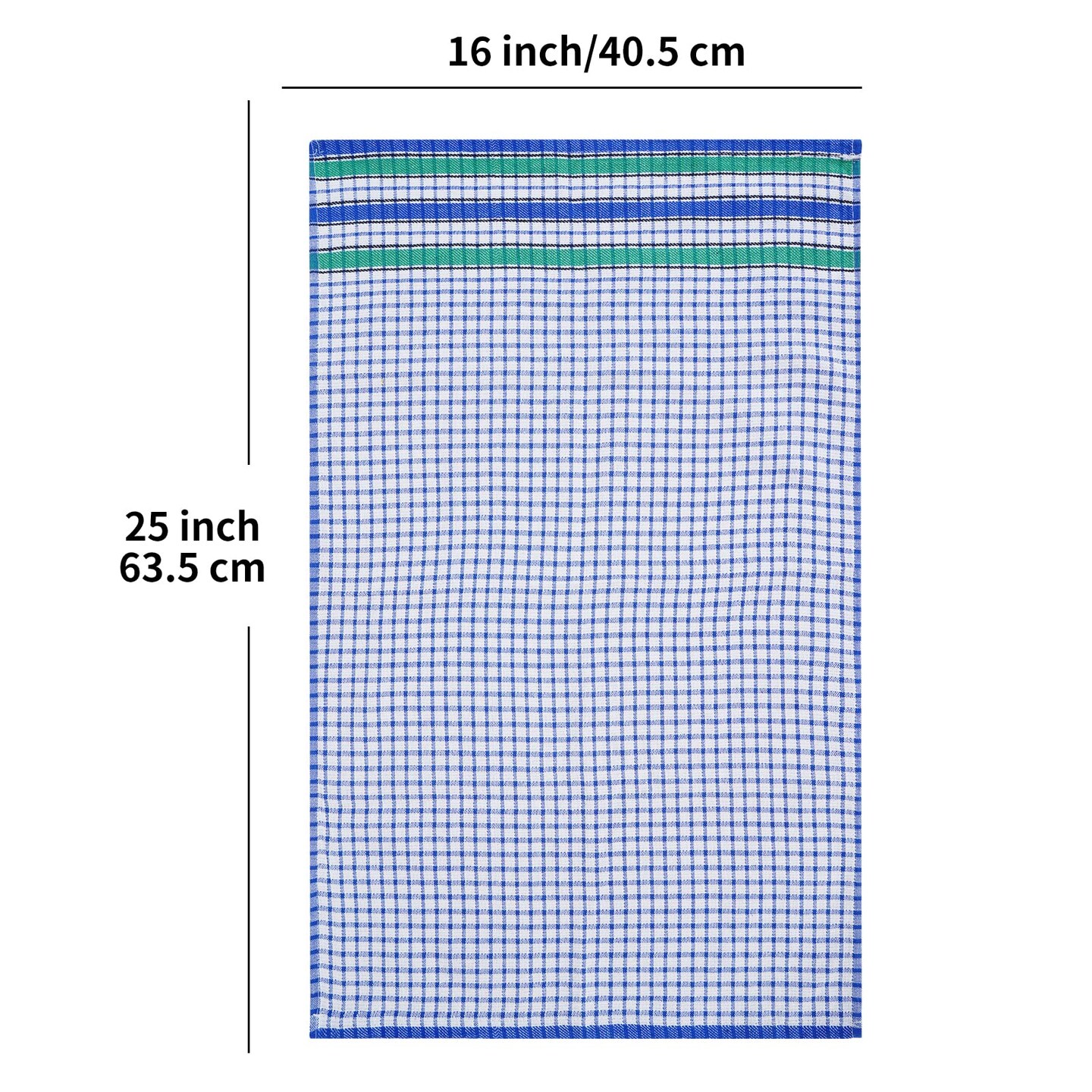 Large Kitchen Dish Towels, 16 Inch x 26 Inch Bulk Absorbent Cotton Kitchen Towels, 4 Pack Bright Colorful Tea/Bar Towel for Washing Drying Dishes and Household