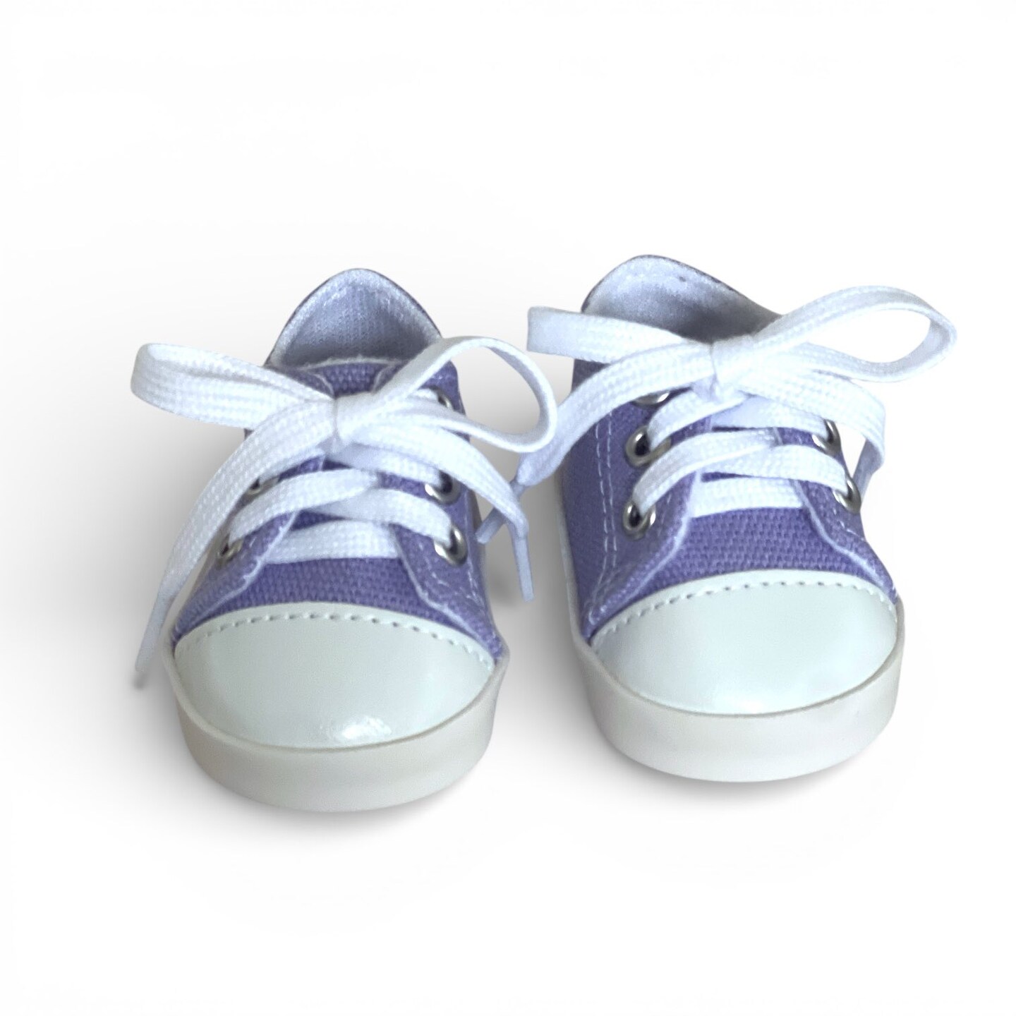 18 Inch Doll Shoes- Lavender Canvas Sneakers Fits 18 Inch Fashion Girl Dolls