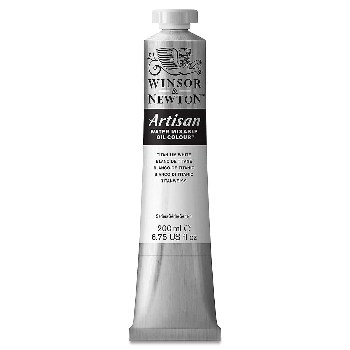 Winsor & Newton Artisan Water Mixable Oil Paint - Titanium White, 200 ml tube