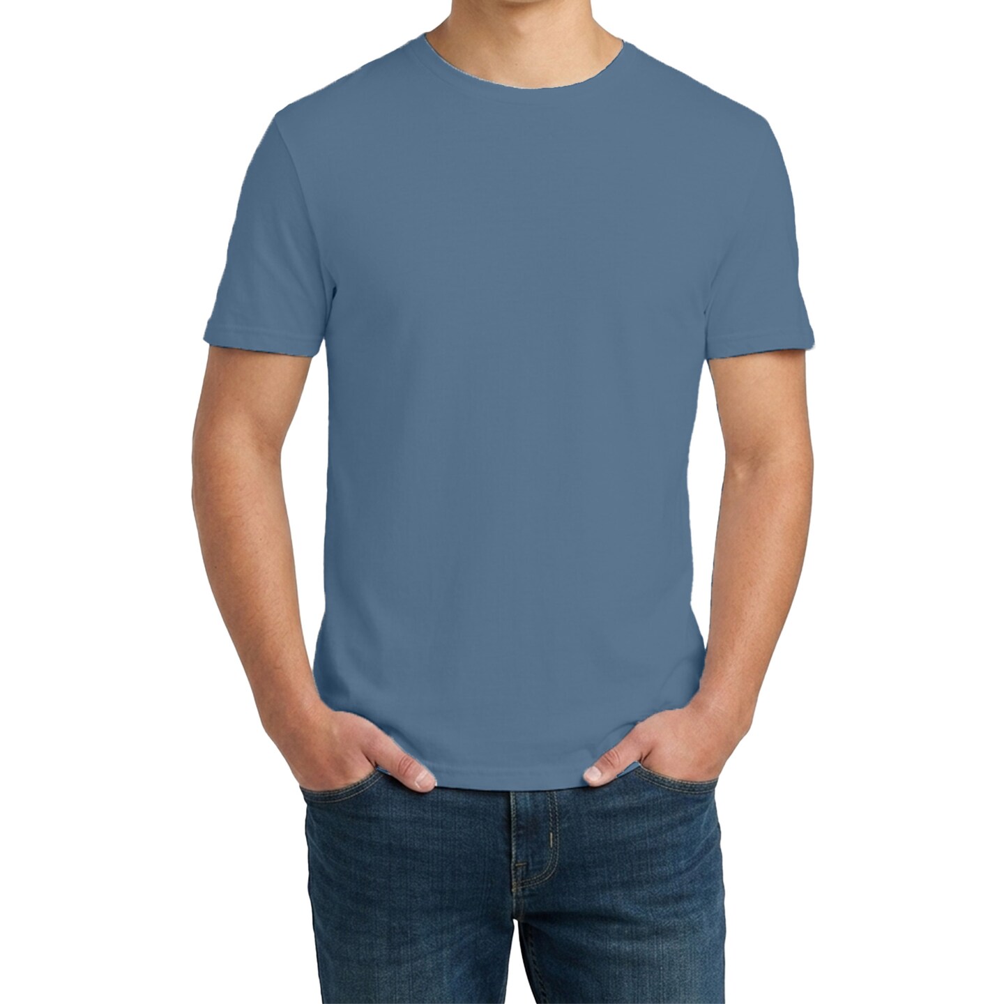 Gildan Unisex Softstyle T-Shirt Bundle, Indigo Blue Short Sleeve Crewneck Blanks for DIY Printing