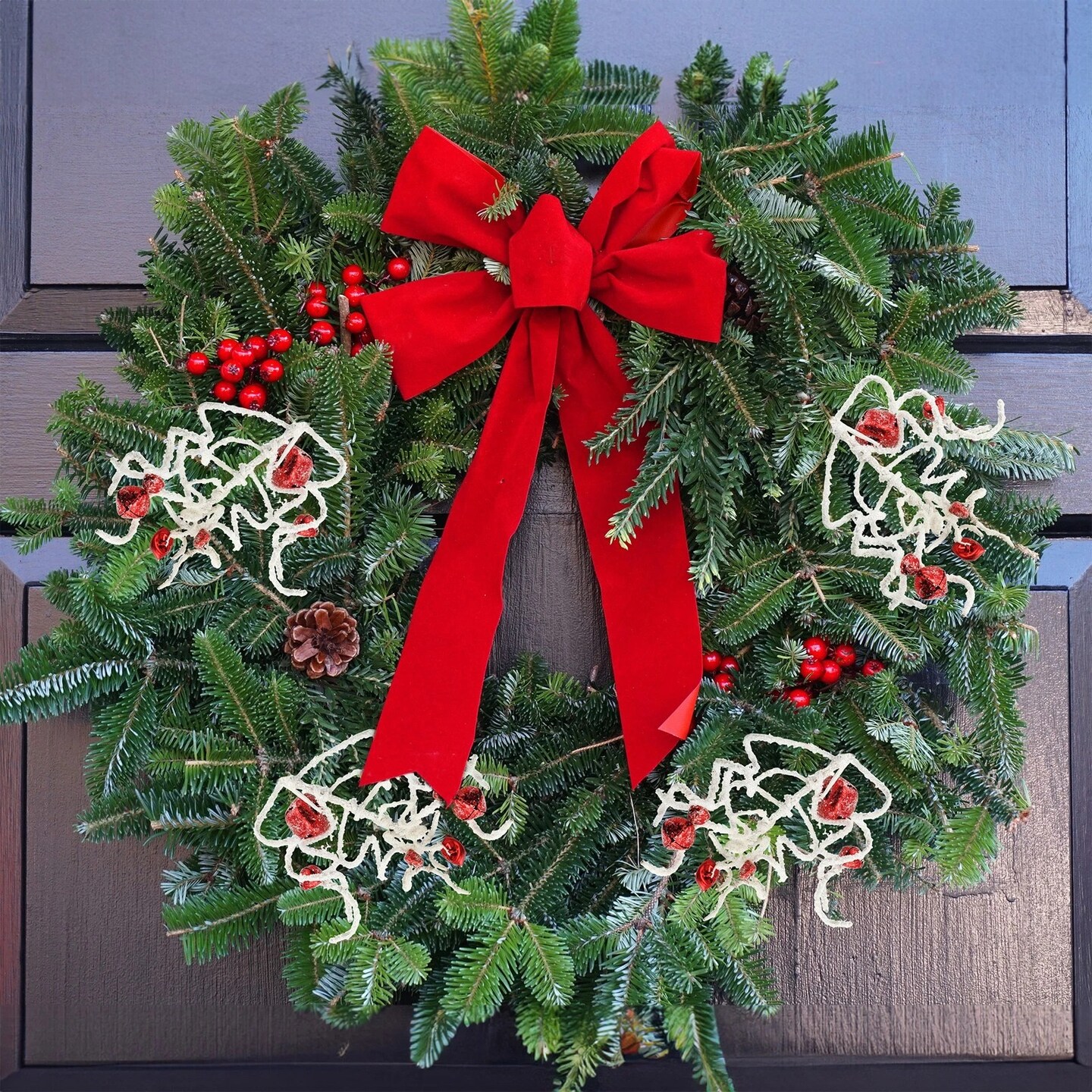 Jingle Bell Picks 3ct Farmhouse Christmas Greenery Stems