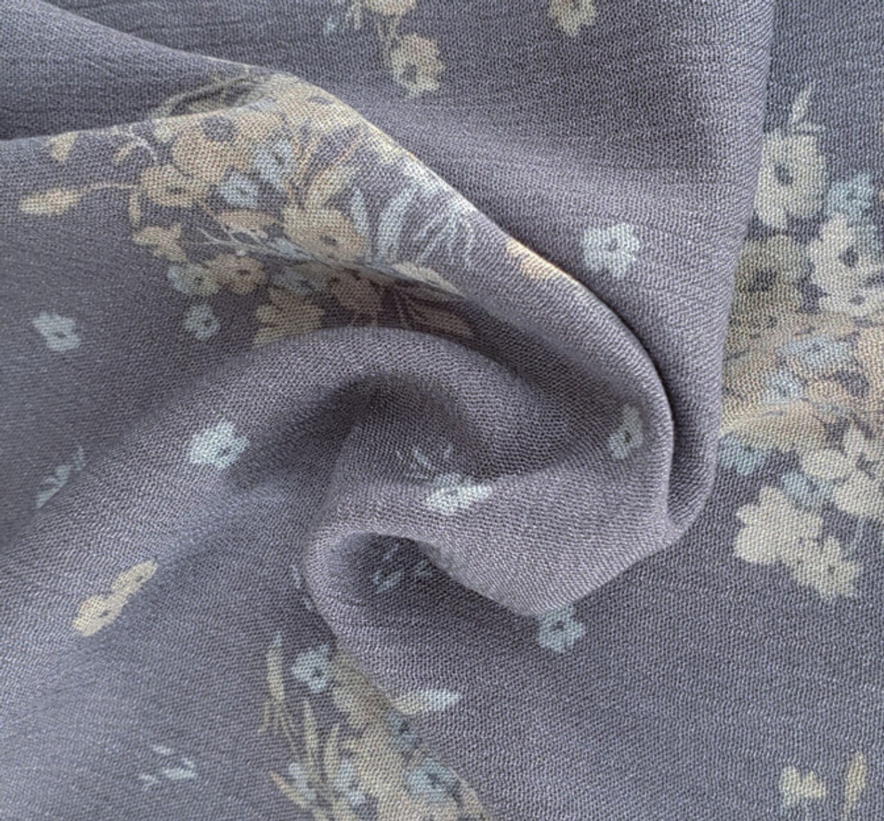 1 Yard Rayon Crinkle Warm Gray Woven Fabric, 50/52&#x2033; Wide 100% Rayon