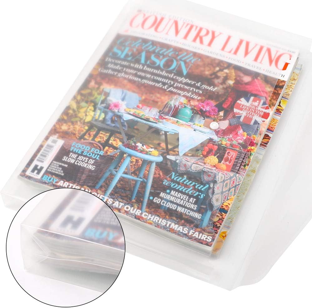 24pcs Clear Envelopes Expandable Folders for Documents (Transparent Color) 12.79 x 9.3 Inches