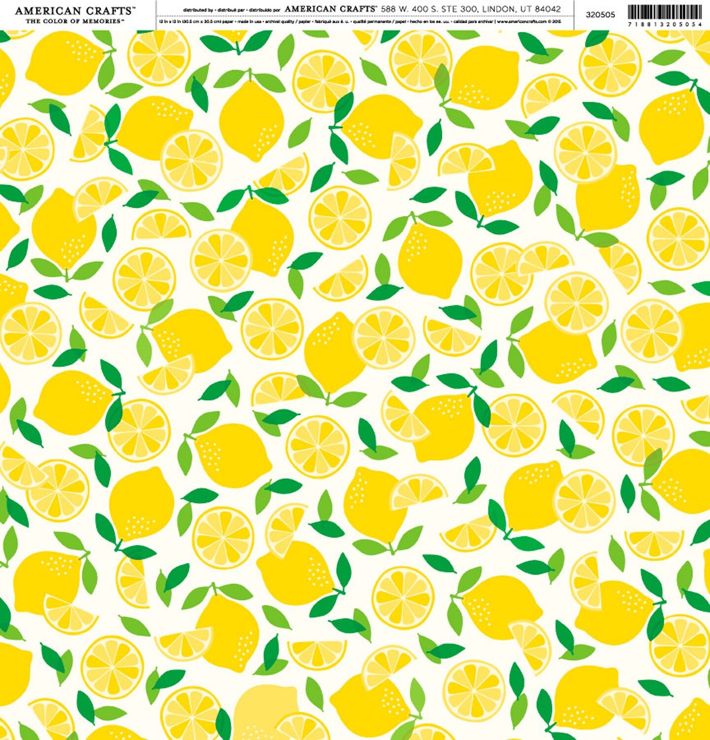 American Crafts Brands Food Cardstock 12&#x22;X12&#x22;