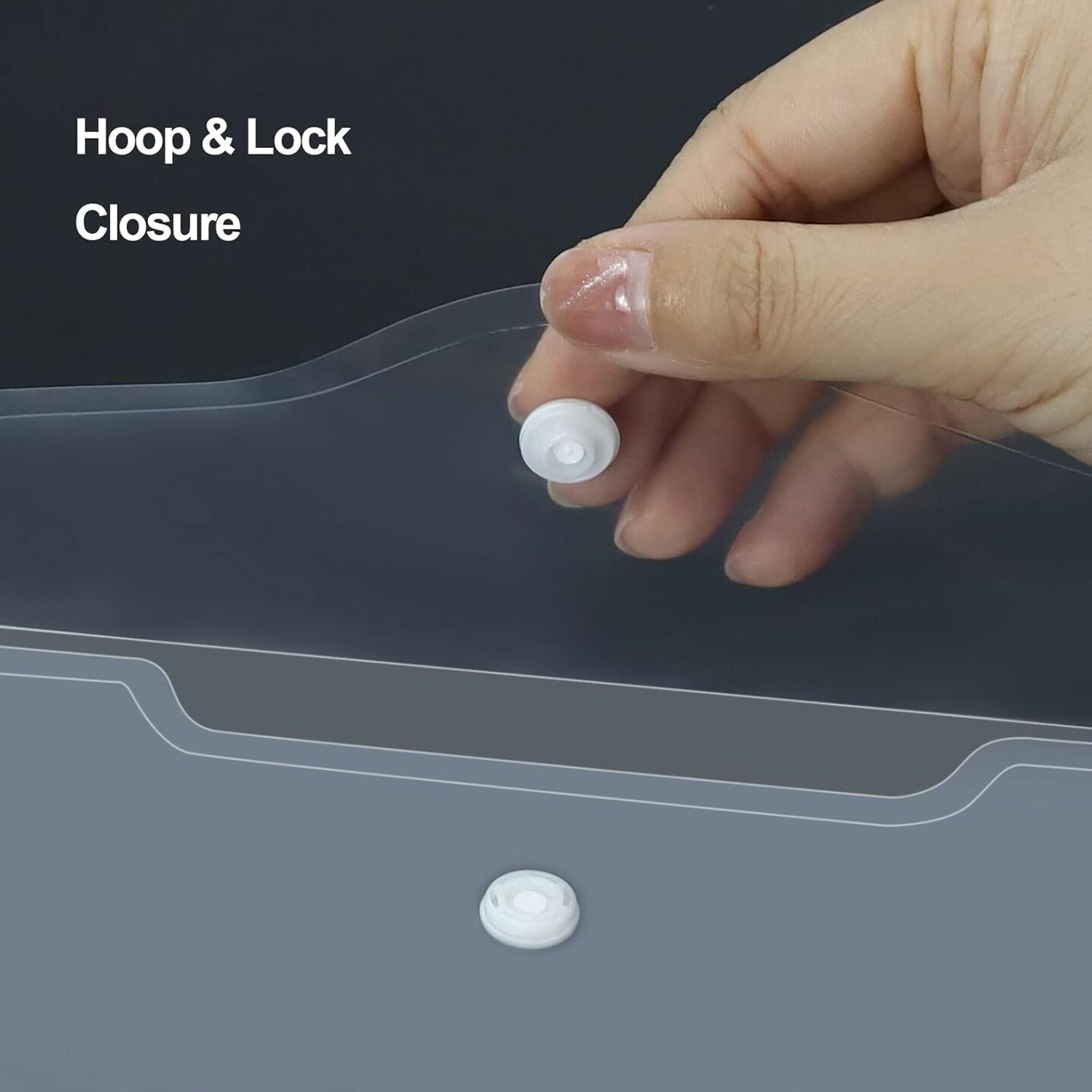 Plastic Envelopes 10 Pack Clear Document Folders (Transparent) 4.13x7.87inch