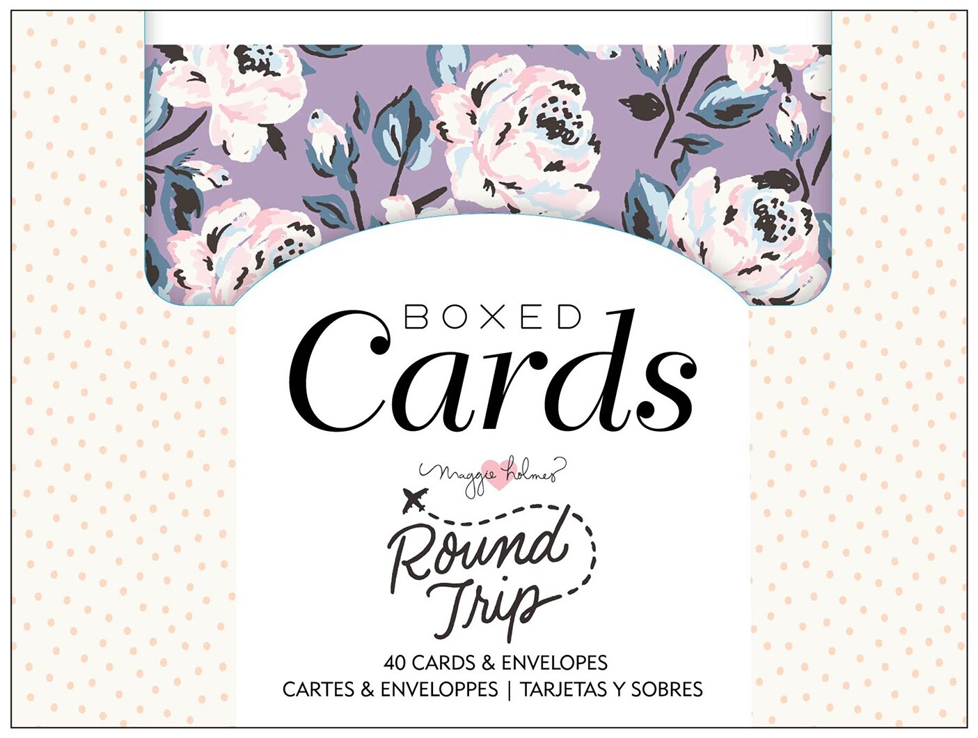 American Crafts A2 Cards W/Envelopes (4.375"X5.75") 40/Box-Maggie Holmes Round Trip
