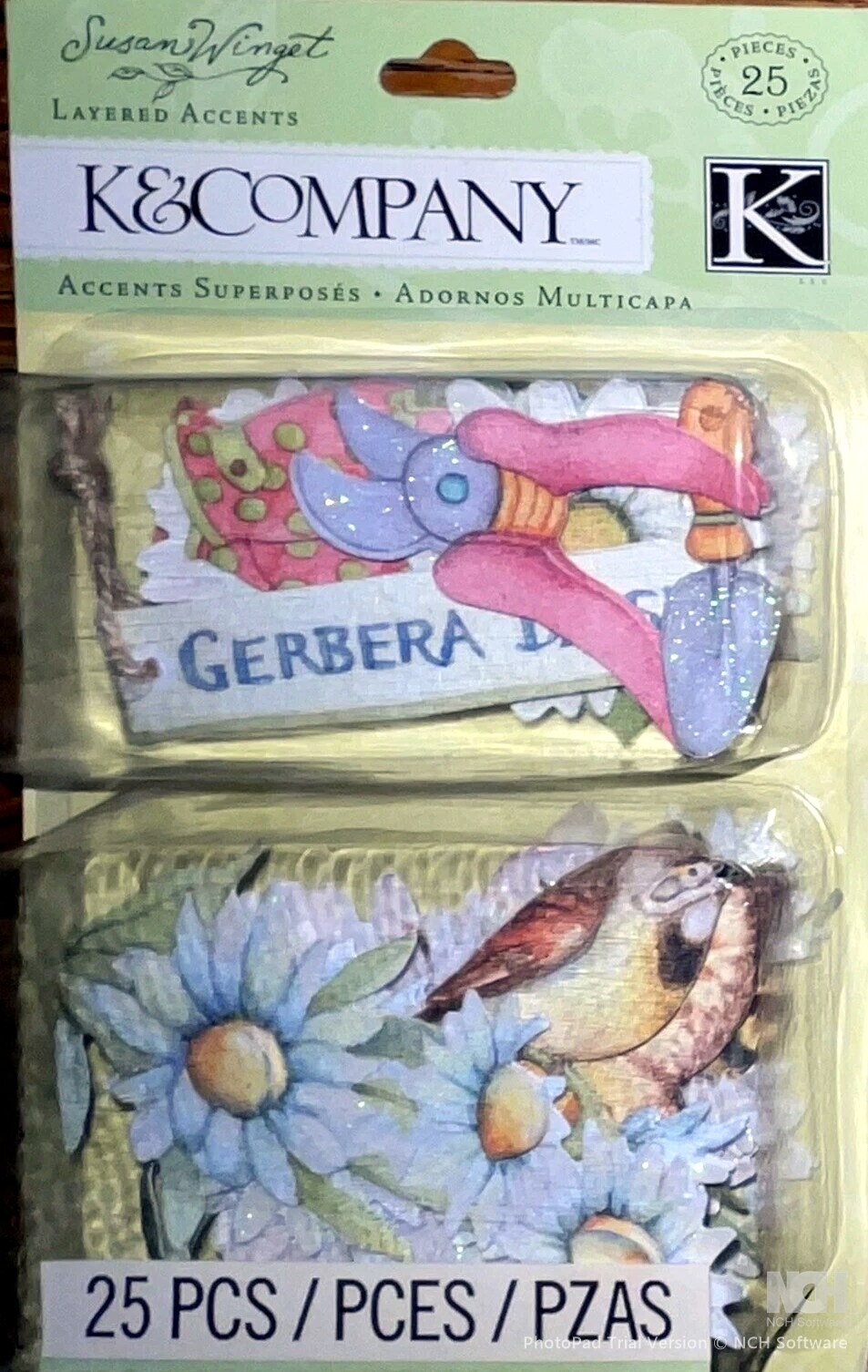 K & Company Susan Winget Spring Blossom Daisy Layered Accents