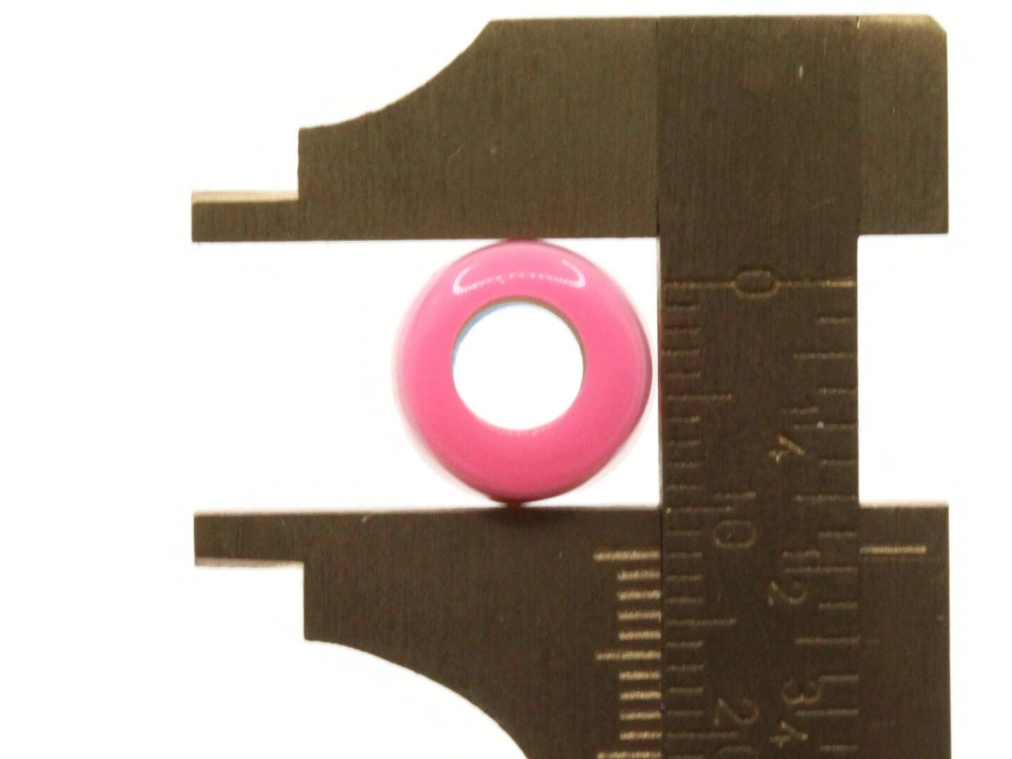 10 12mm Pink to Blue Rainbow Striped Resin Tube Large Hole Beads