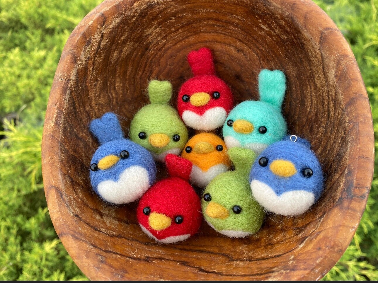 product name is Easy Needle Felting Kit, Itty Bitty Bird Ornaments