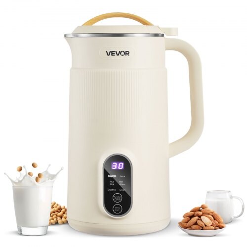 Small Nut Milk Maker for Smooth Drinks with Low Noise and Preset Timer