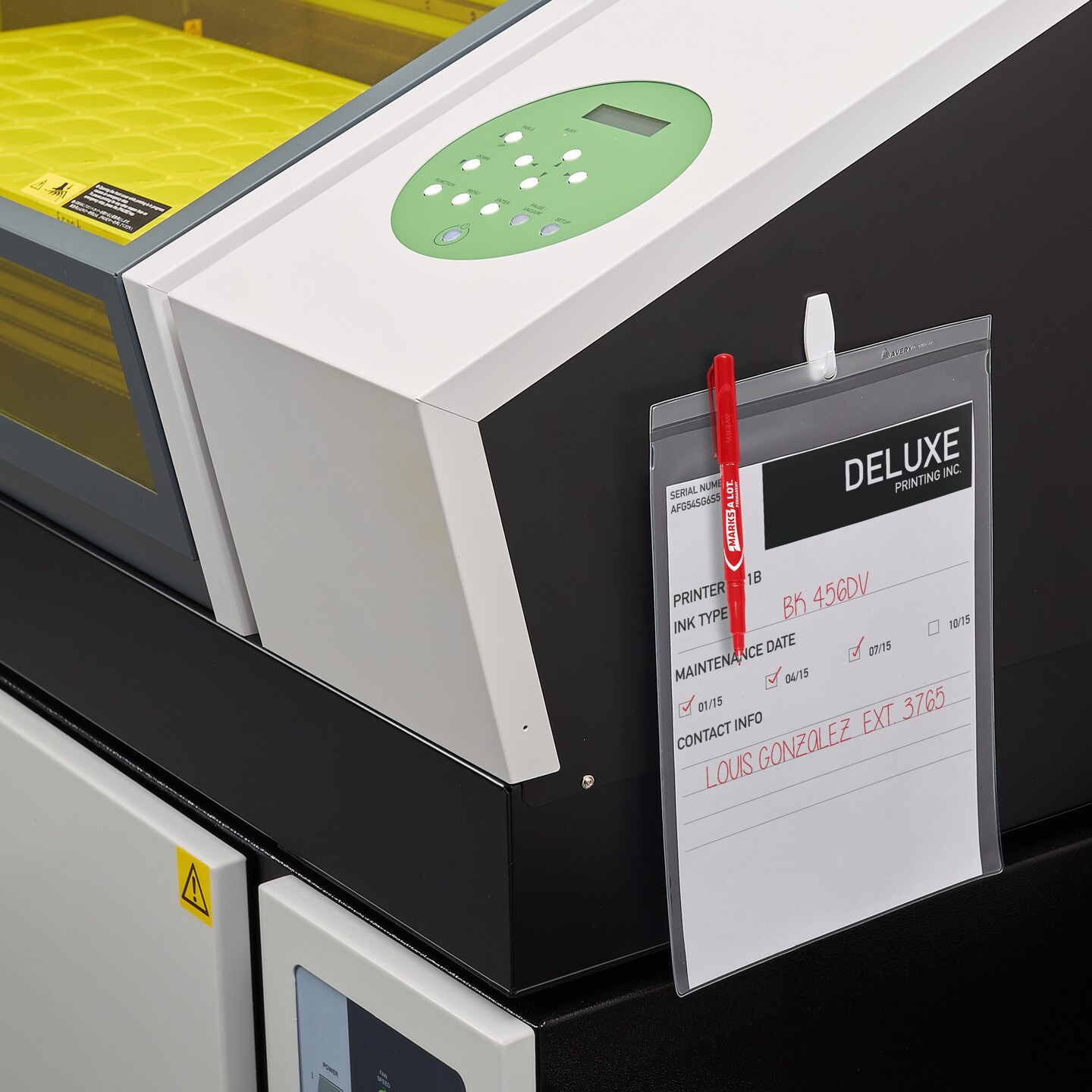 Avery Marks A Lot Permanent Markers, Pen-Style Size, Ultra Fine Tip, 8 Assorted Markers (09231)