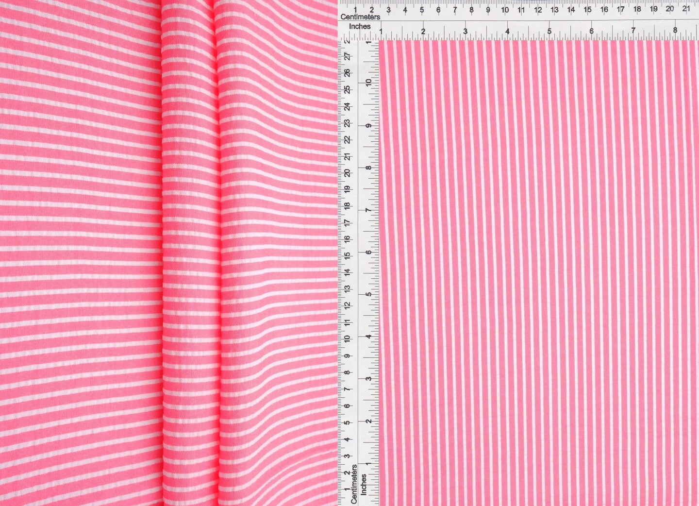 1 Yard Seersucker Stripe Fabric, 58/59&#x2033; Wide Polyester Rayon Blend