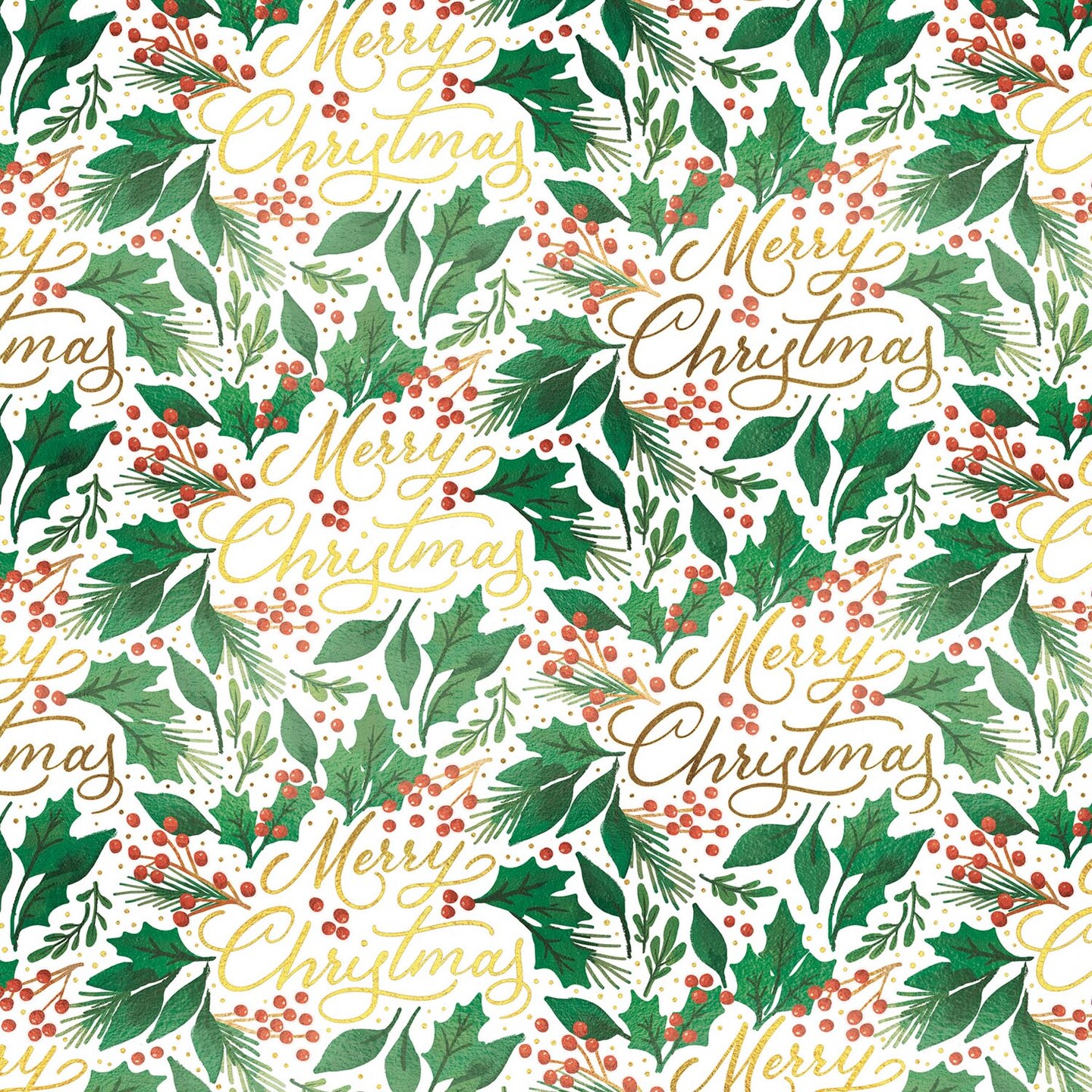 Pack/6 Rolls: Merry Christmas Gift Wrap - Jumbo Roll (30&#x22; x 10 ft.)