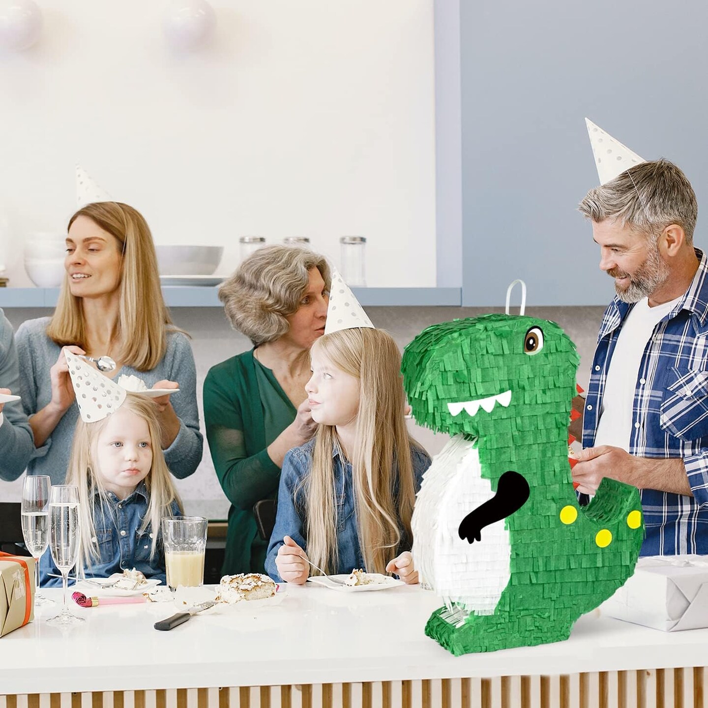 Dinosaur Pinata for Kids Birthday Party Decorations - 17x13x3.7 Inches - Dino Theme Party Supplies