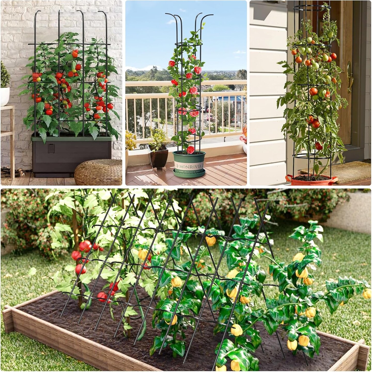 Tower Obelisk Garden Trellis for Climbing Plant - 73.6inch