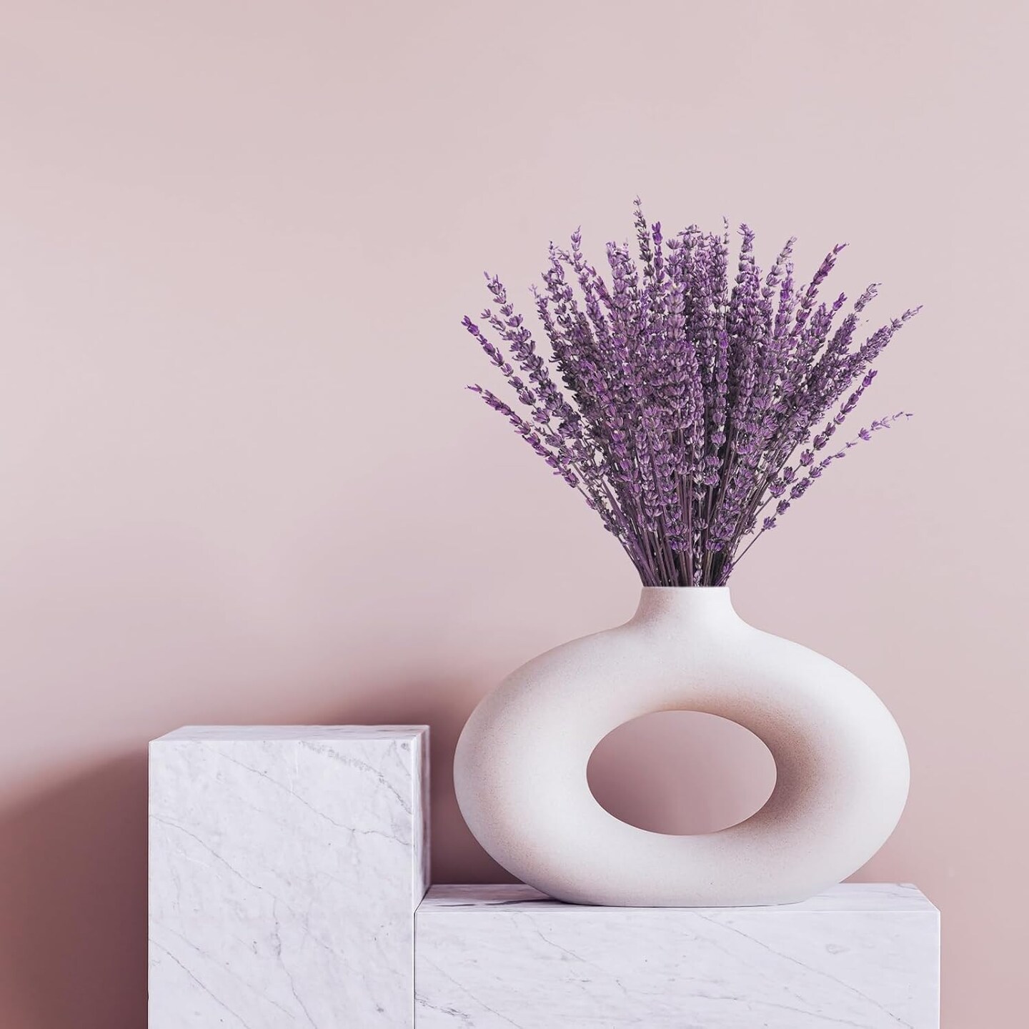 Dried Lavender Flowers, 16" Dried Lavender Bundles Dried Purple Preserved Lavender Bouquet for Shower Weeding Home Fragrance Vase Crafts Decor, 50g (1.76oz)