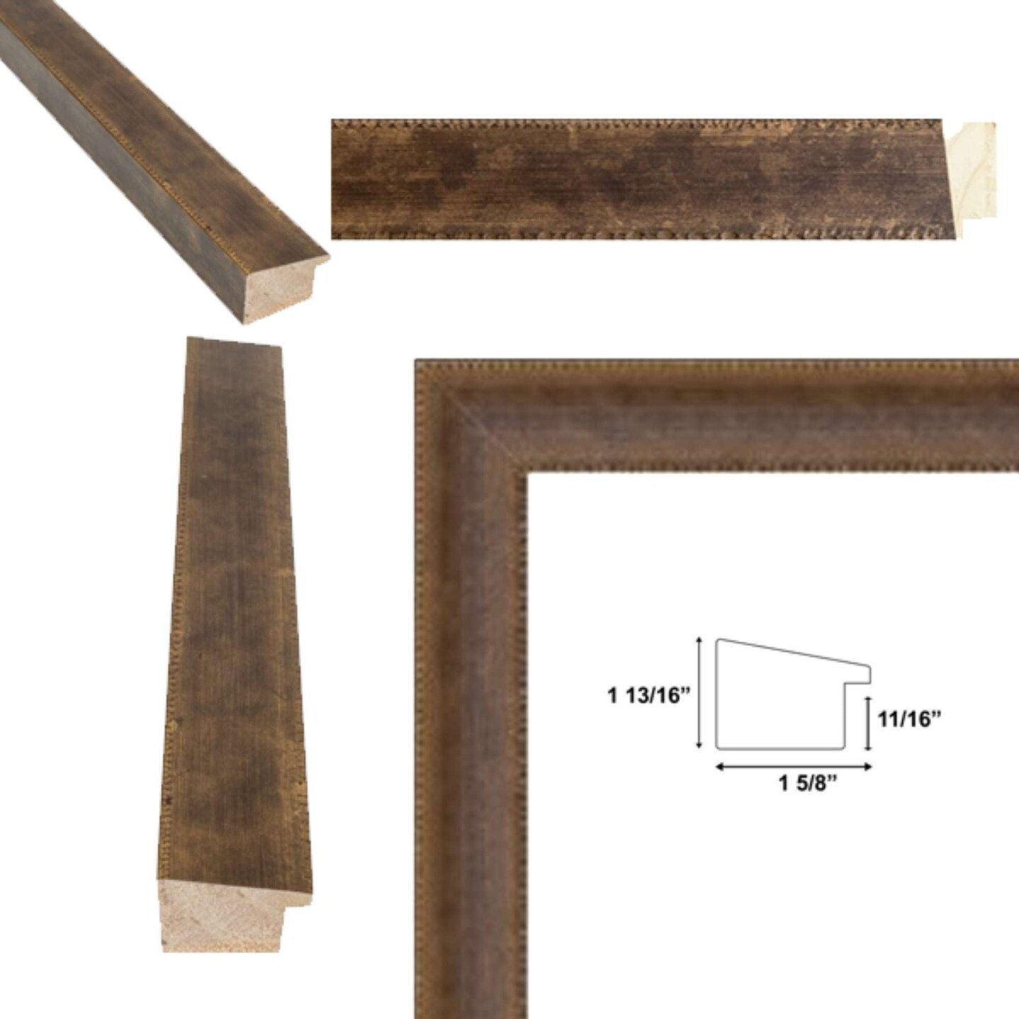 Rust Patina Bronze Gold Black Picture Frame 11x13 frame