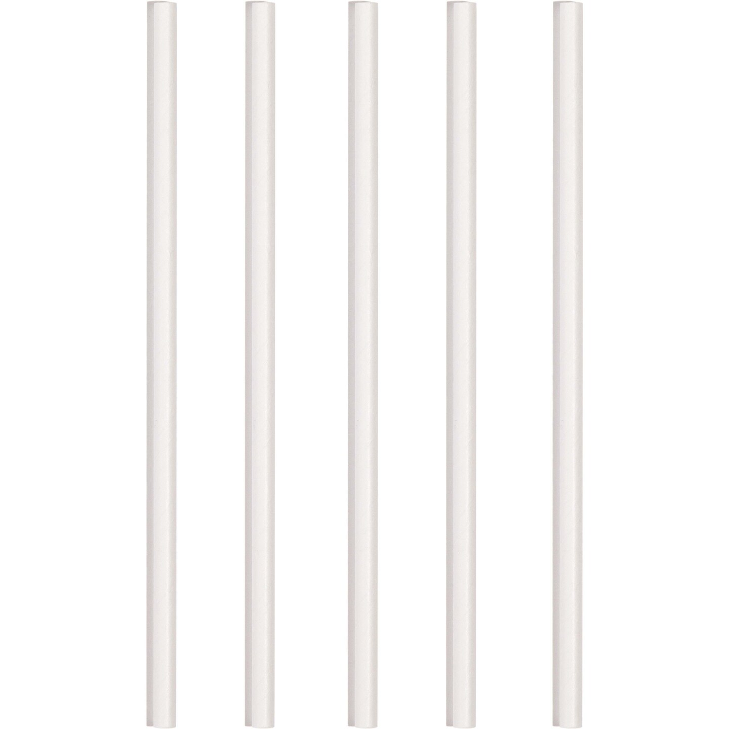 600 pc Bulk White 7.75&#x22; Paper Straws