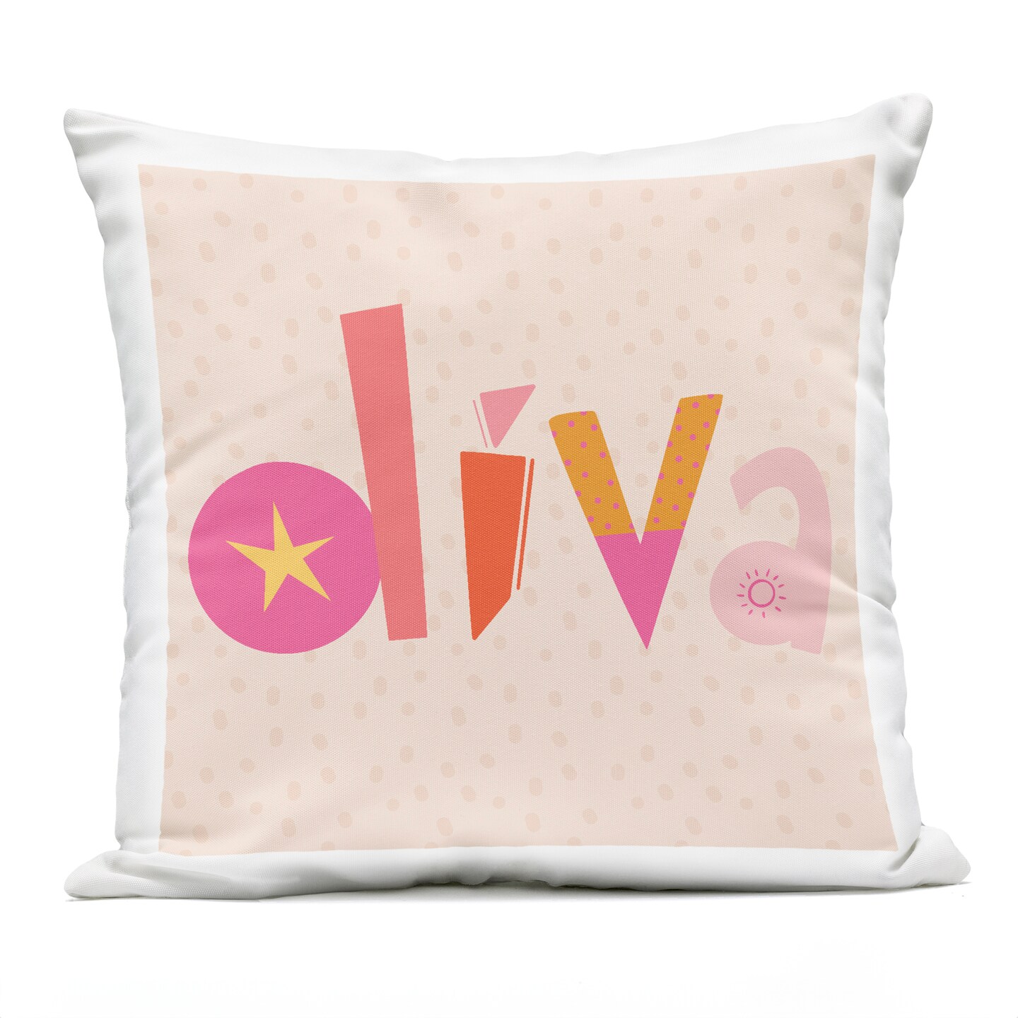 Stupell Industries Diva Patterned Whimsical Text Outdoor Printed Pillow design by Sazerelli Designs, 18 x 7 x 18