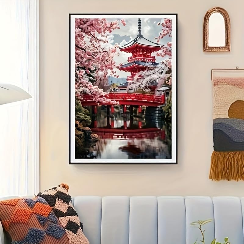Cherry Blossoms Flower Diamond Painting Kits for Adult