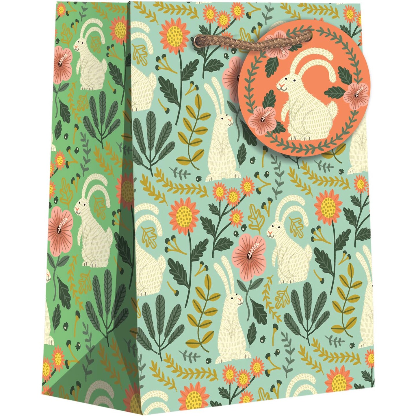 Pack/6: Bunny Rabbits Gift Bag - 8 x 4 x 10&#x22;