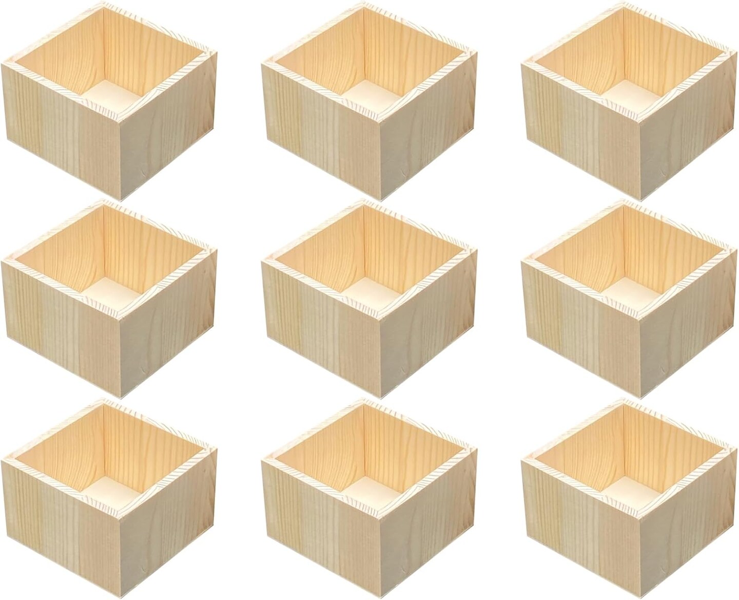 3 Pack Bamboo Storage Crates