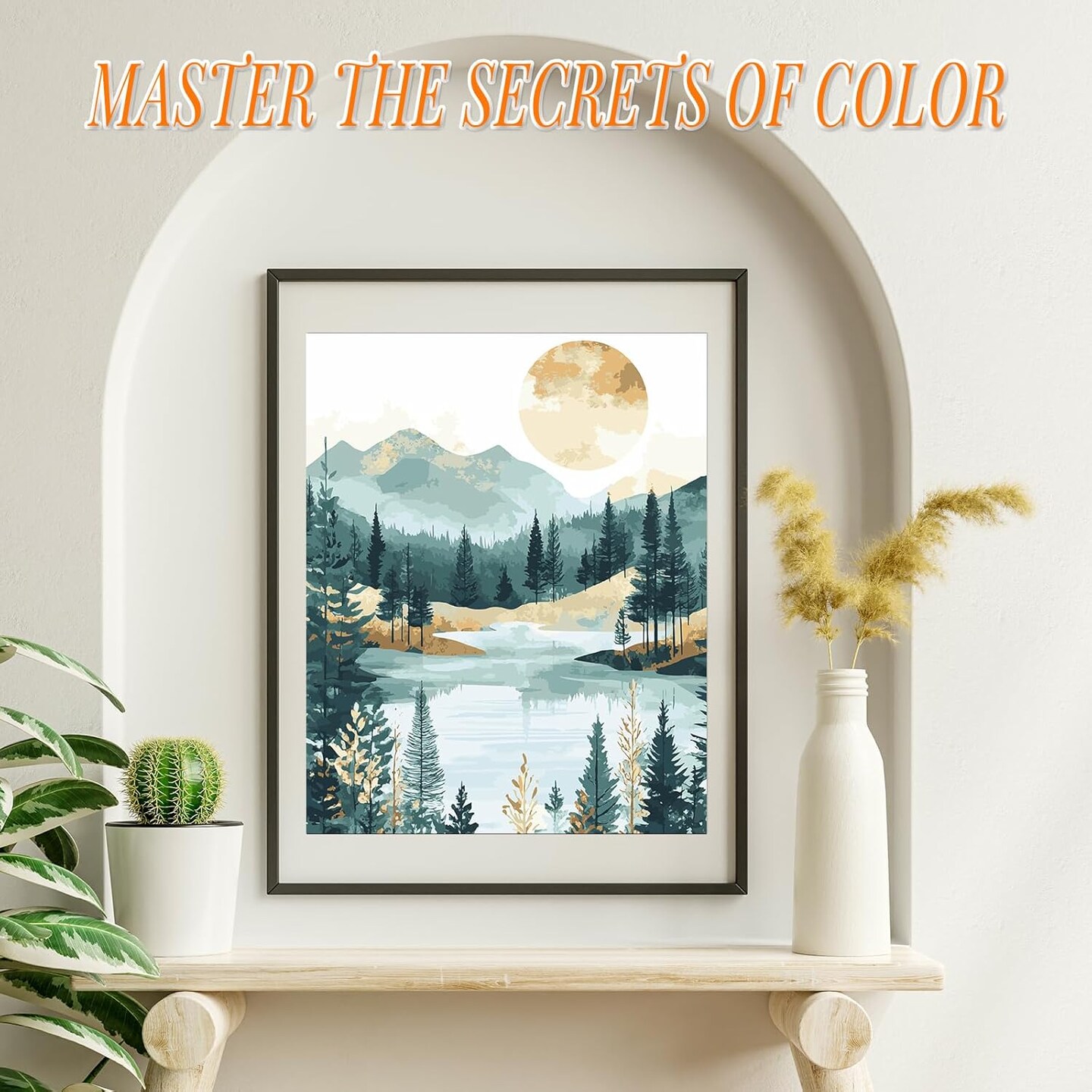 Paint by Number for Adults, Mountain Easy Paint by Numbers Kits for Beginner, Adult Paint by Numbers on Canvas for Relax Gift Home Wall Decor 16x20in (Mountain)