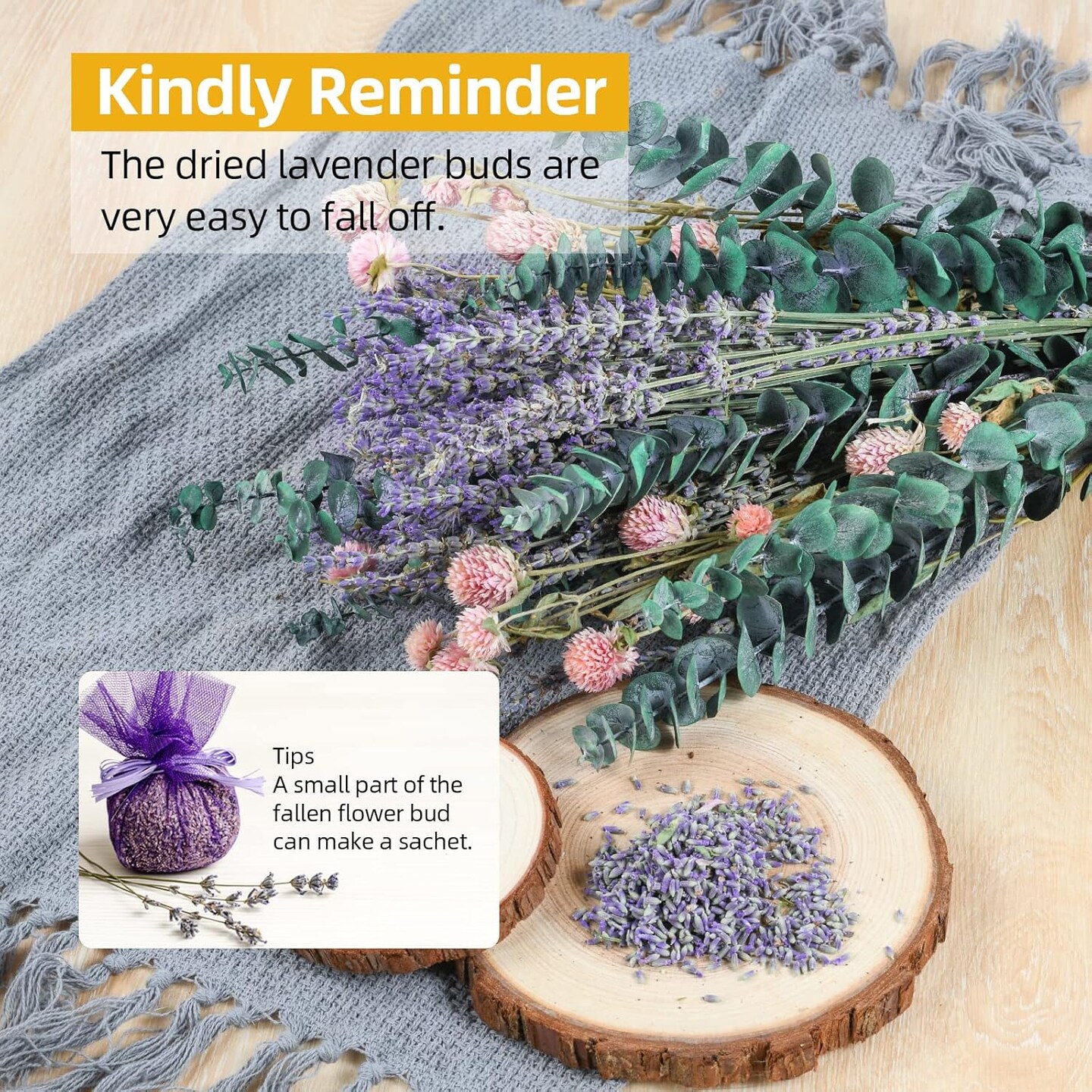 43 Pcs Dried Eucalyptus Stems & Lavender Flowers Bundle for Shower - Natural Fresh Eucalyptus Leaves Hanging Plants for Home and Wedding Decorations