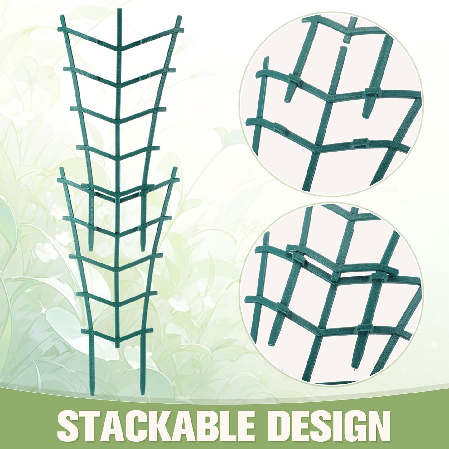 50 Pack Plant Trellis for Pots Garden Trellis for Potted Plants