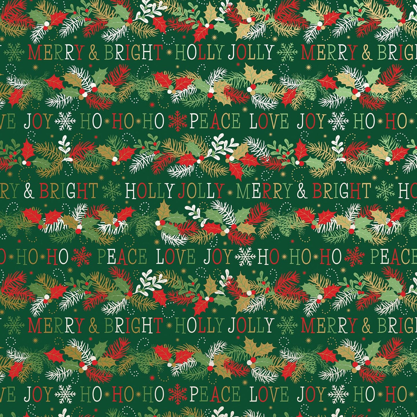Pack/6 Rolls: Merry &#x26; Bright Gift Wrap - Jumbo Roll (30&#x22; x 10 ft.)