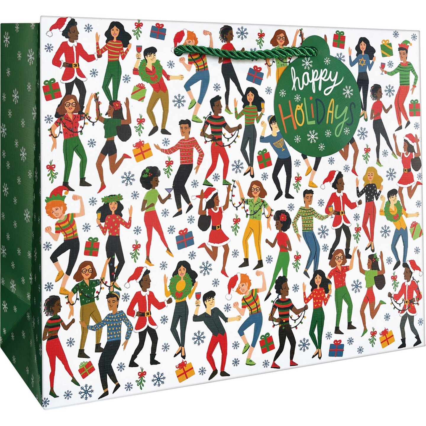 Pack/6: Holiday Party Gift Bag - 12-1/2 x 5 x 10&#x22;