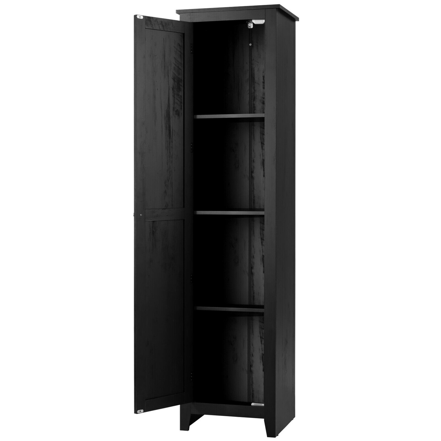 MDF Linen Tower Bathroom Storage Cabinet with 4 Shelves