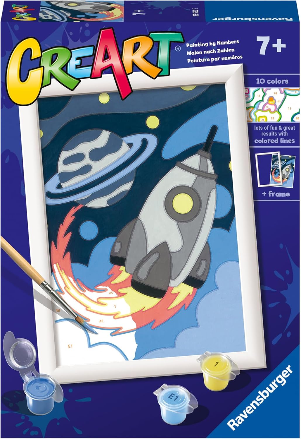 CreArt Space Explorer Paint by Numbers Kit for Kids - 23560 - Painting Arts and Crafts for Ages 7 and Up
