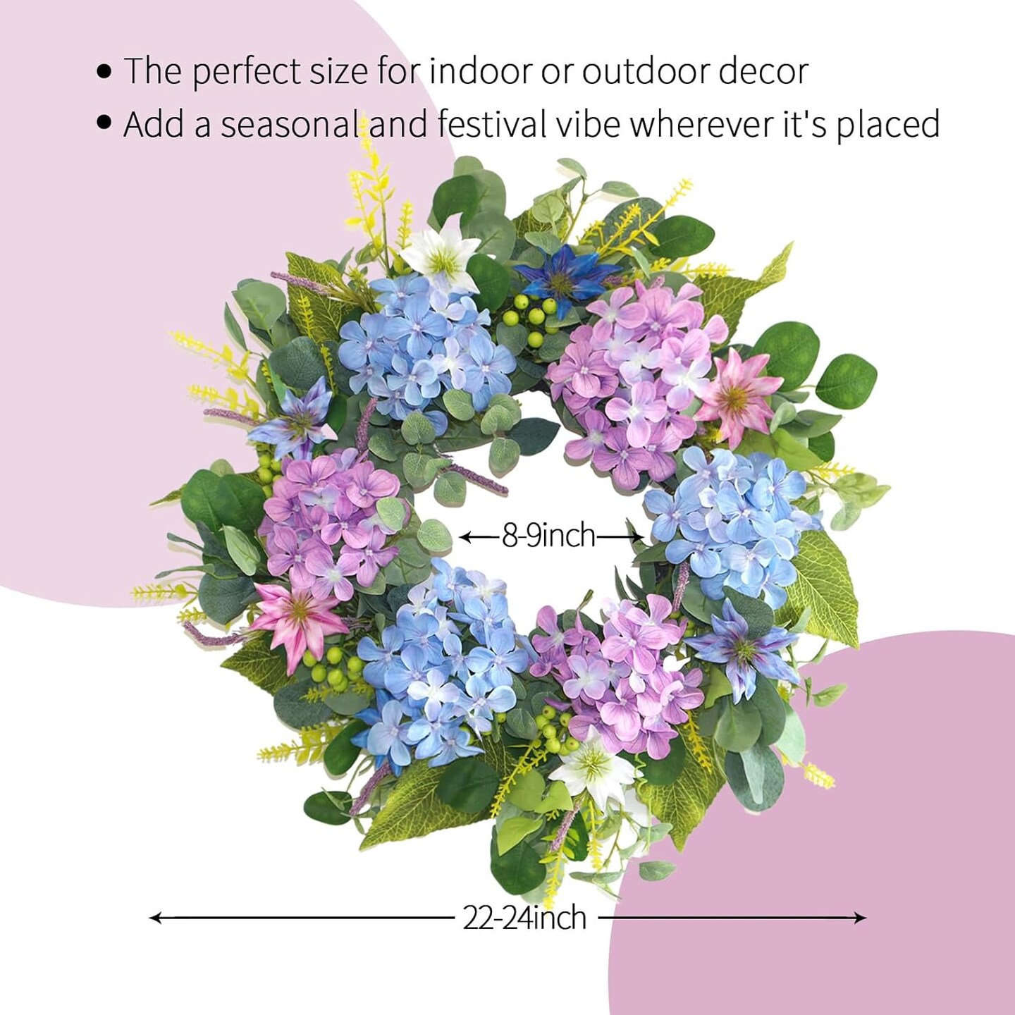 Spring Summer Wreaths for Front Door