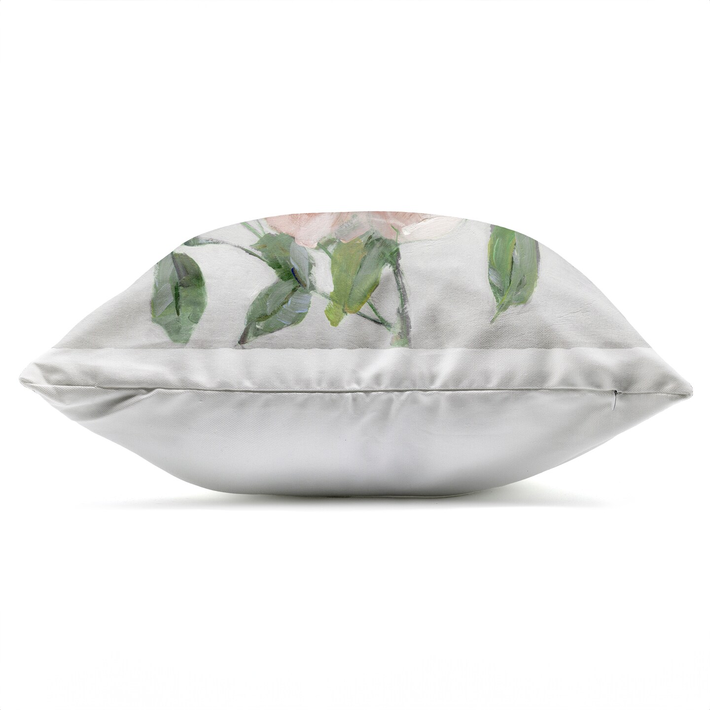 Stupell Industries Pink Carnation Blossom Outdoor Printed Pillow design by Sally Swatland, 18 x 7 x 18