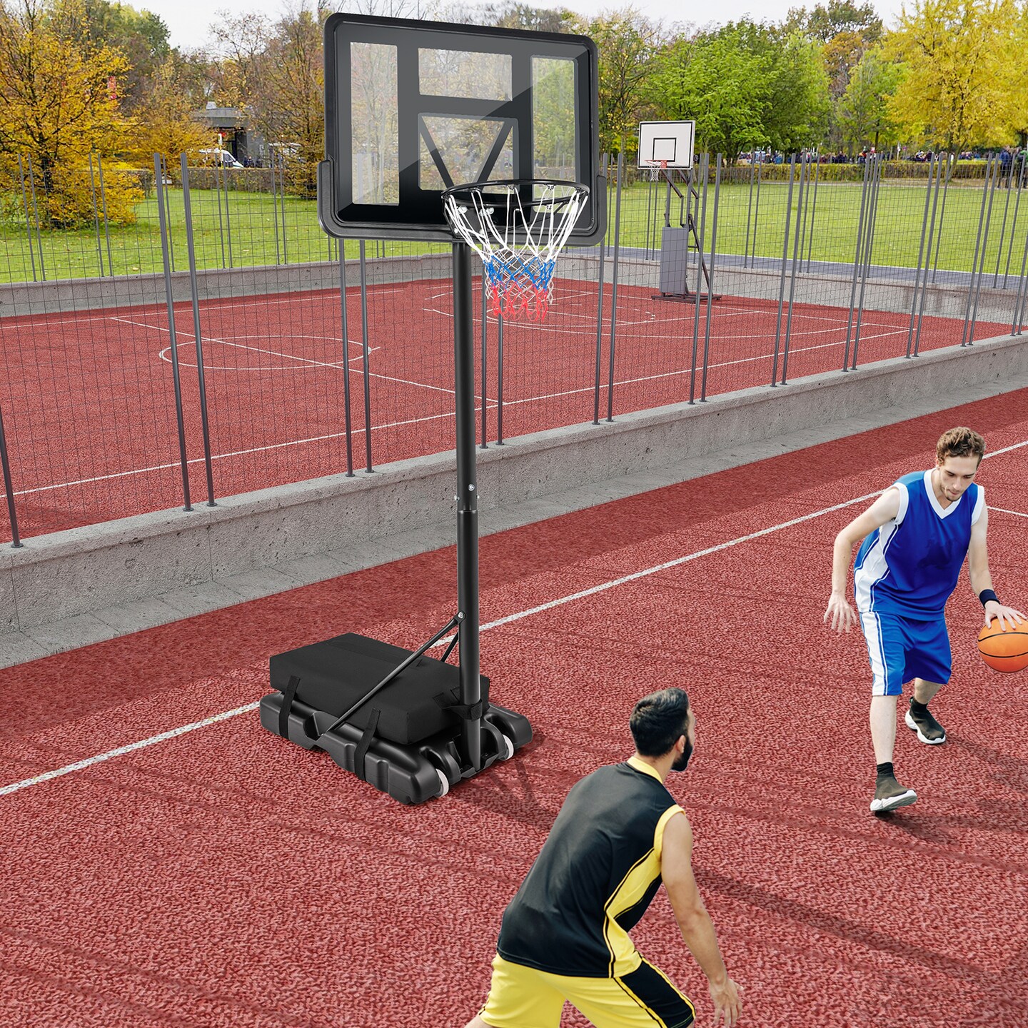 Universal Basketball Hoop Weighted Base Anchor &#x2013; 300 lbs Capacity