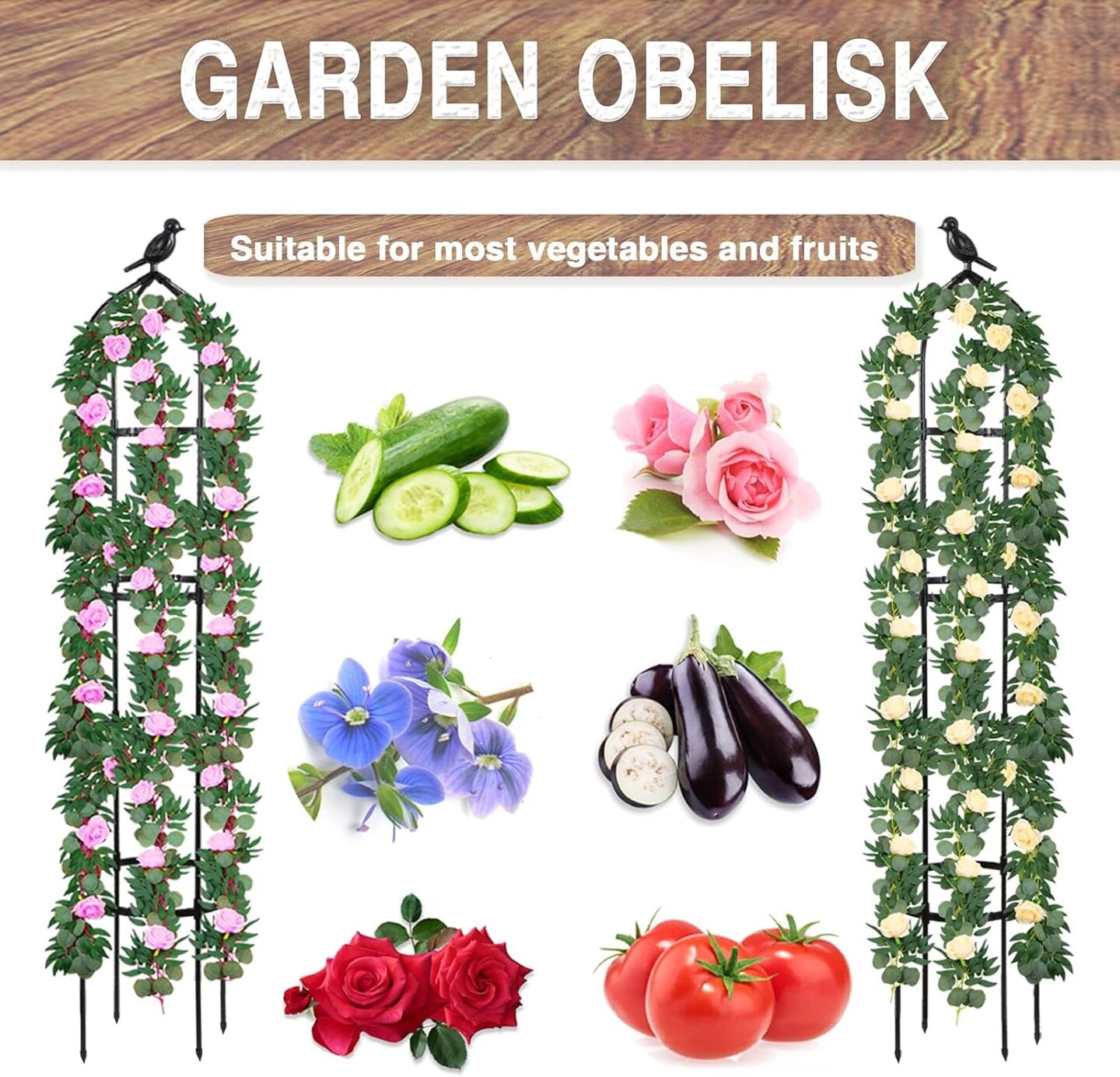 6 Feet Garden Trellis for Climbing Plants