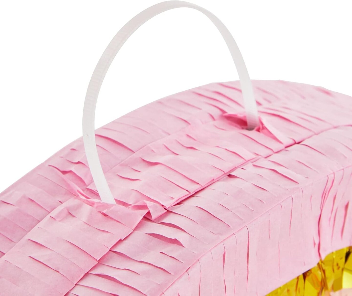 Rainbow Pull String Pinata for Pastel Birthday Decorations, Gender Reveal Party Supplies (Small, 16.5 x 10 x 3 In)