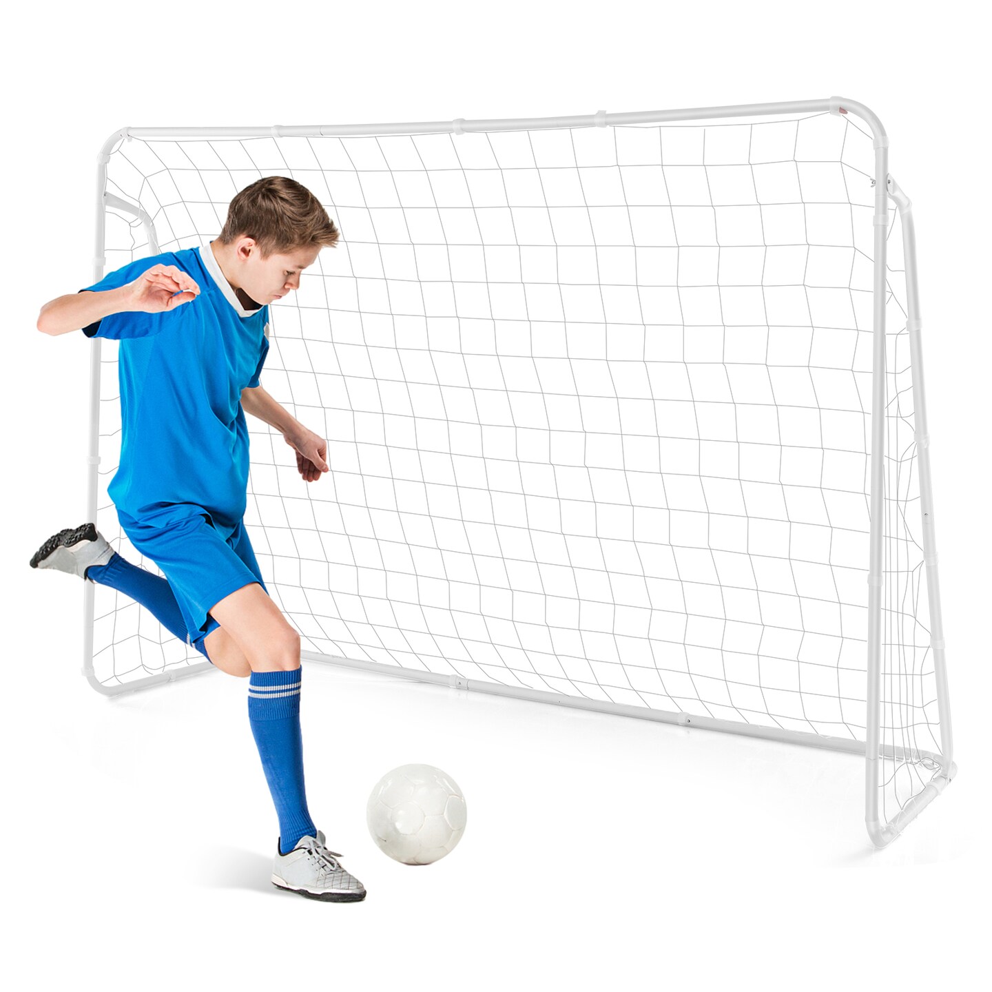 Portable Soccer Goal with Metal Frame &#x26; Durable Net